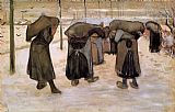 Women Miners Carrying Coal by Vincent van Gogh